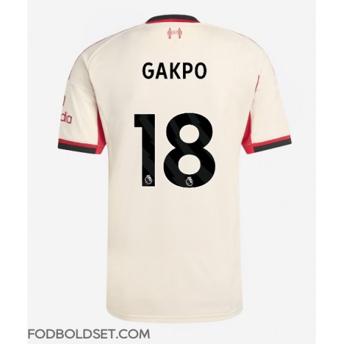 Liverpool Cody Gakpo #18 Udebanetrøje 2025-26 Kortærmet